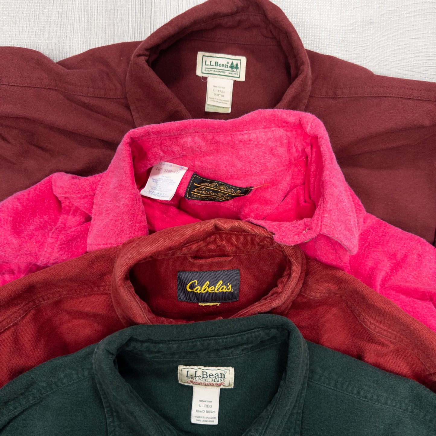 古着卸 現物まとめ売り 洗濯済み アウトドアシャツ シャモアシャツ 16枚セット(M-XXXL) w703003