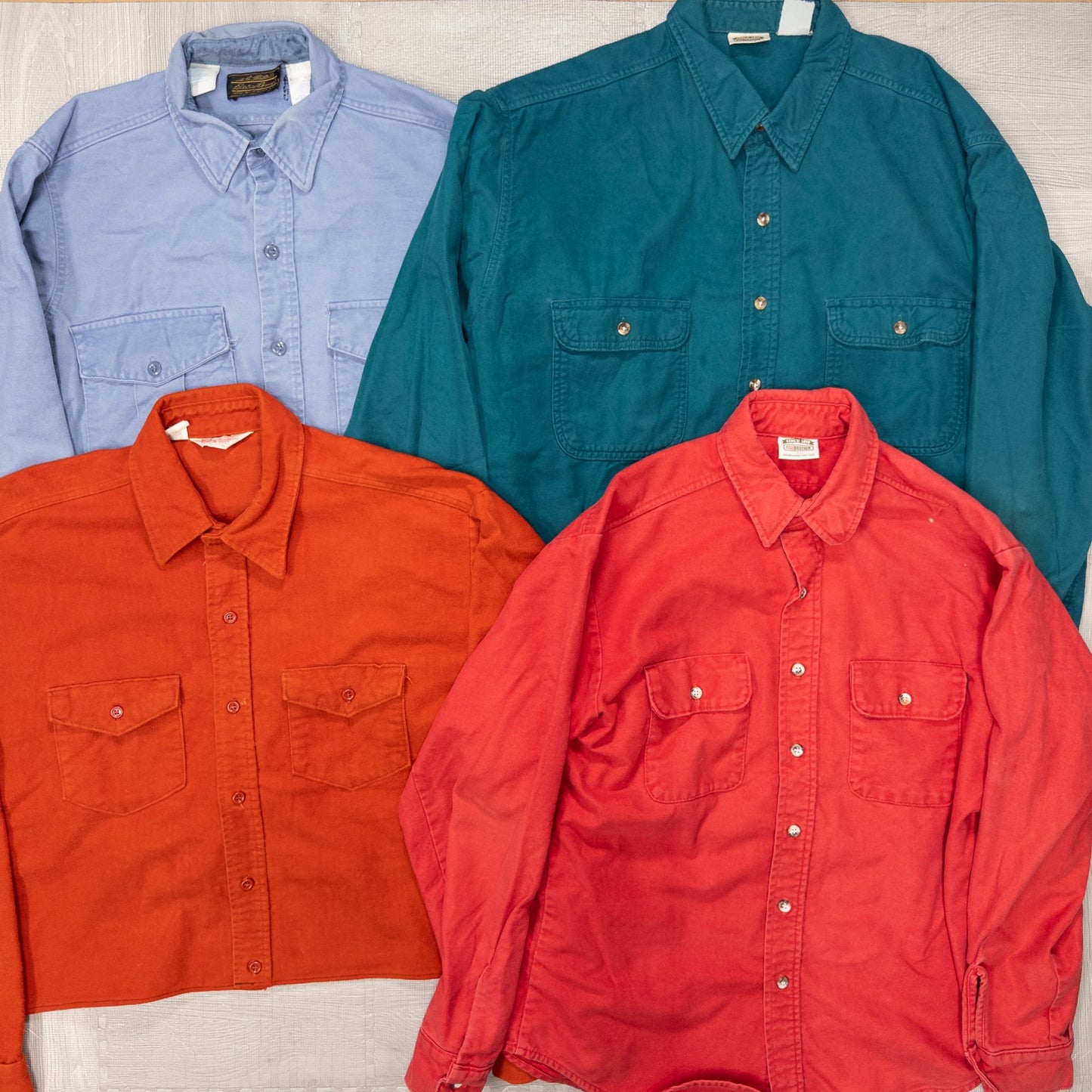 古着卸 現物まとめ売り 洗濯済み アウトドアシャツ シャモアシャツ 16枚セット(M-XXXL) w703003