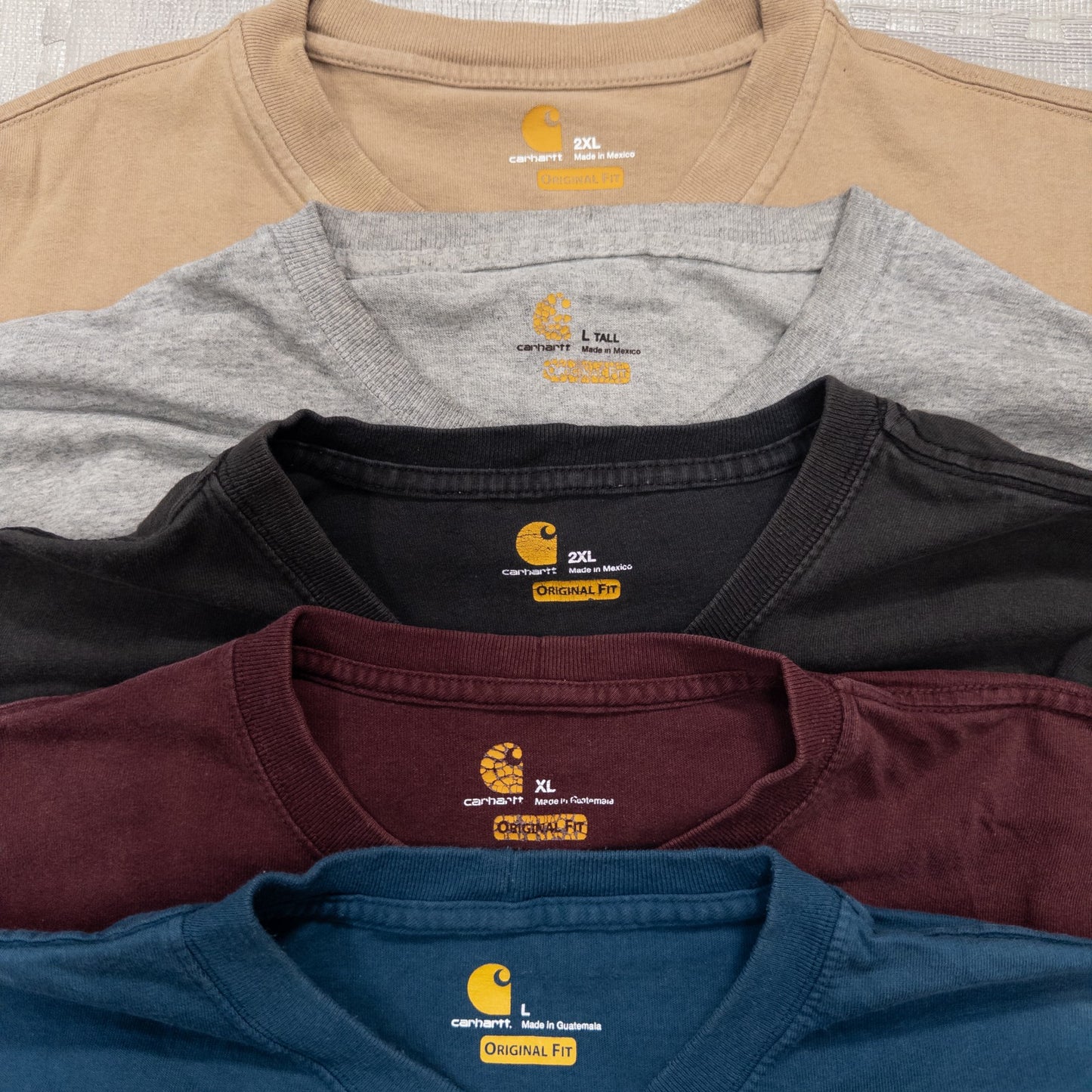 古着卸 現物まとめ売り 洗濯済み カーハート半袖Tシャツ 20枚セット(S-XXXL) w704002