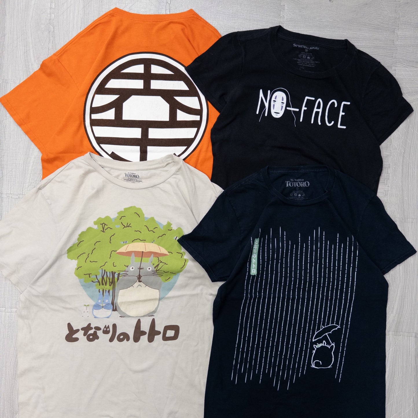 Used clothing wholesale, bulk sale, washed, 16-piece set of 2000s Japan anime short-sleeved T-shirts (XS-XXL) w719005
