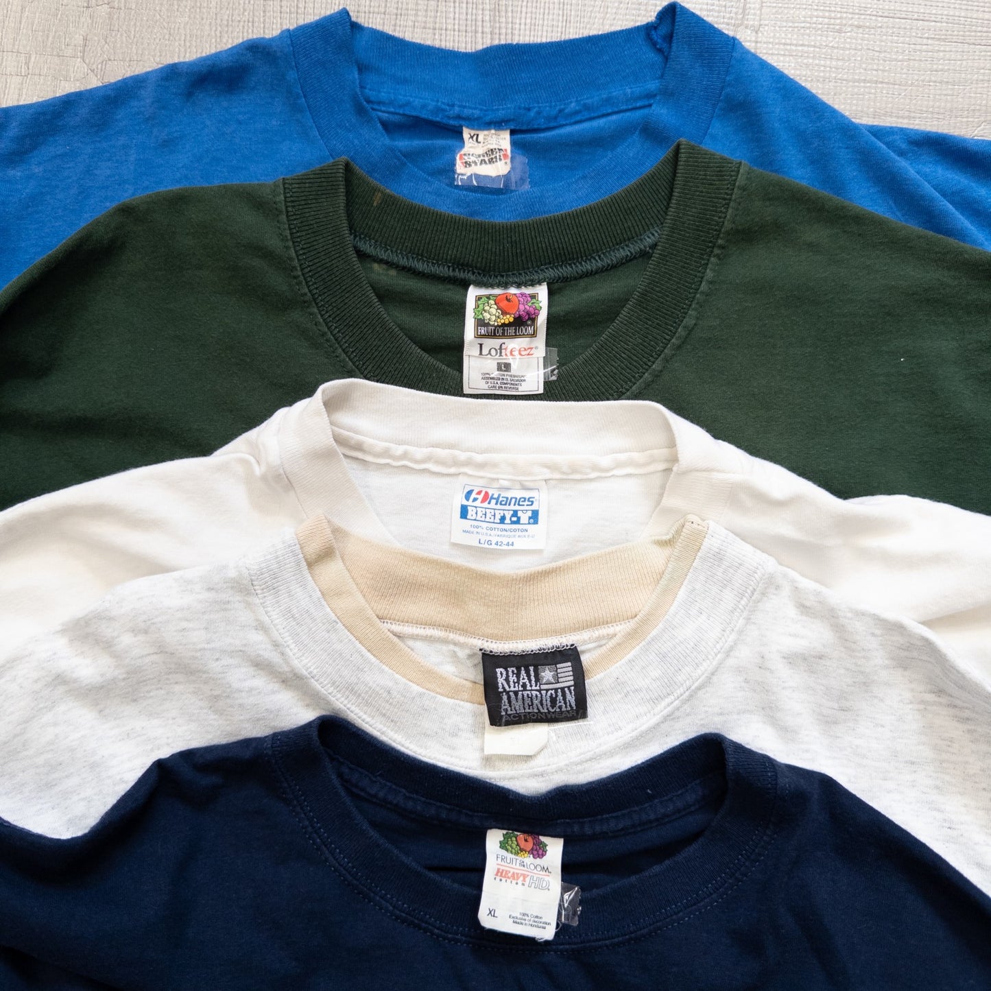 Wholesale Used Clothing, Bulk Sale, Washed, 20-Piece Set of 00s-90s Place Name Short Sleeve T-Shirts (M-XXL) w726001