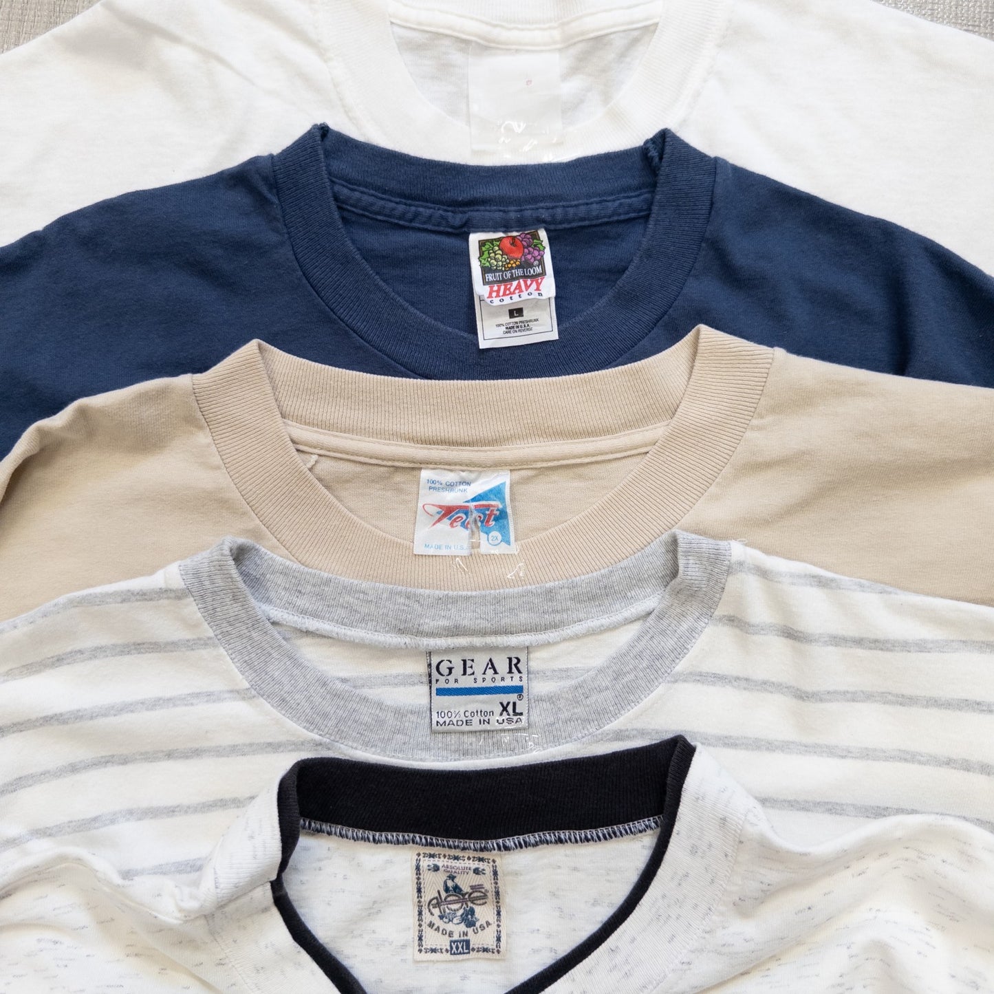 Used clothing wholesale, bulk sale, washed, 20-piece set of 00s-90s place name short-sleeved T-shirts (M-XXL) w726002