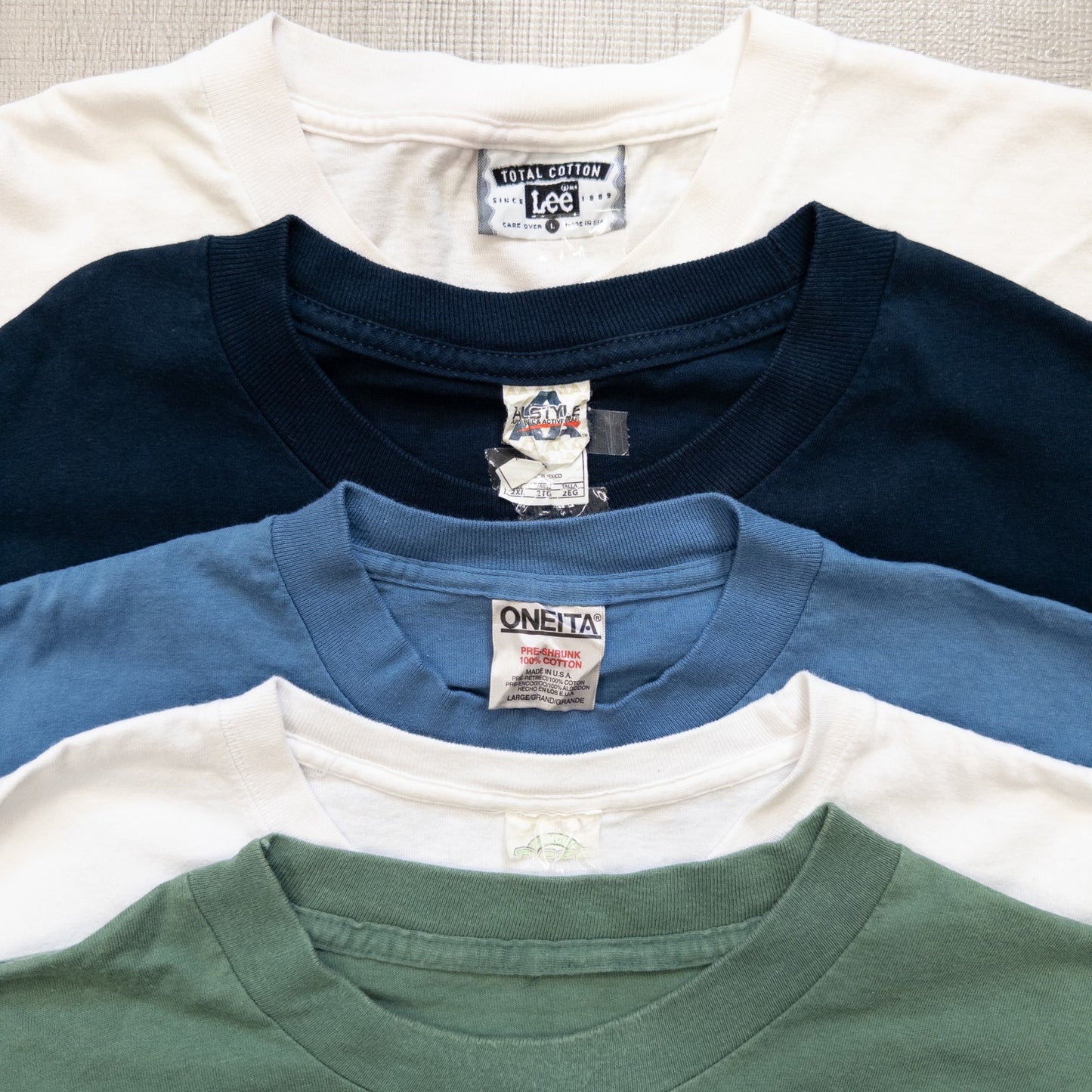 Used clothing wholesale, bulk sale, washed, 20-piece set of 00s-90s place name short-sleeved T-shirts (M-XXL) w726002