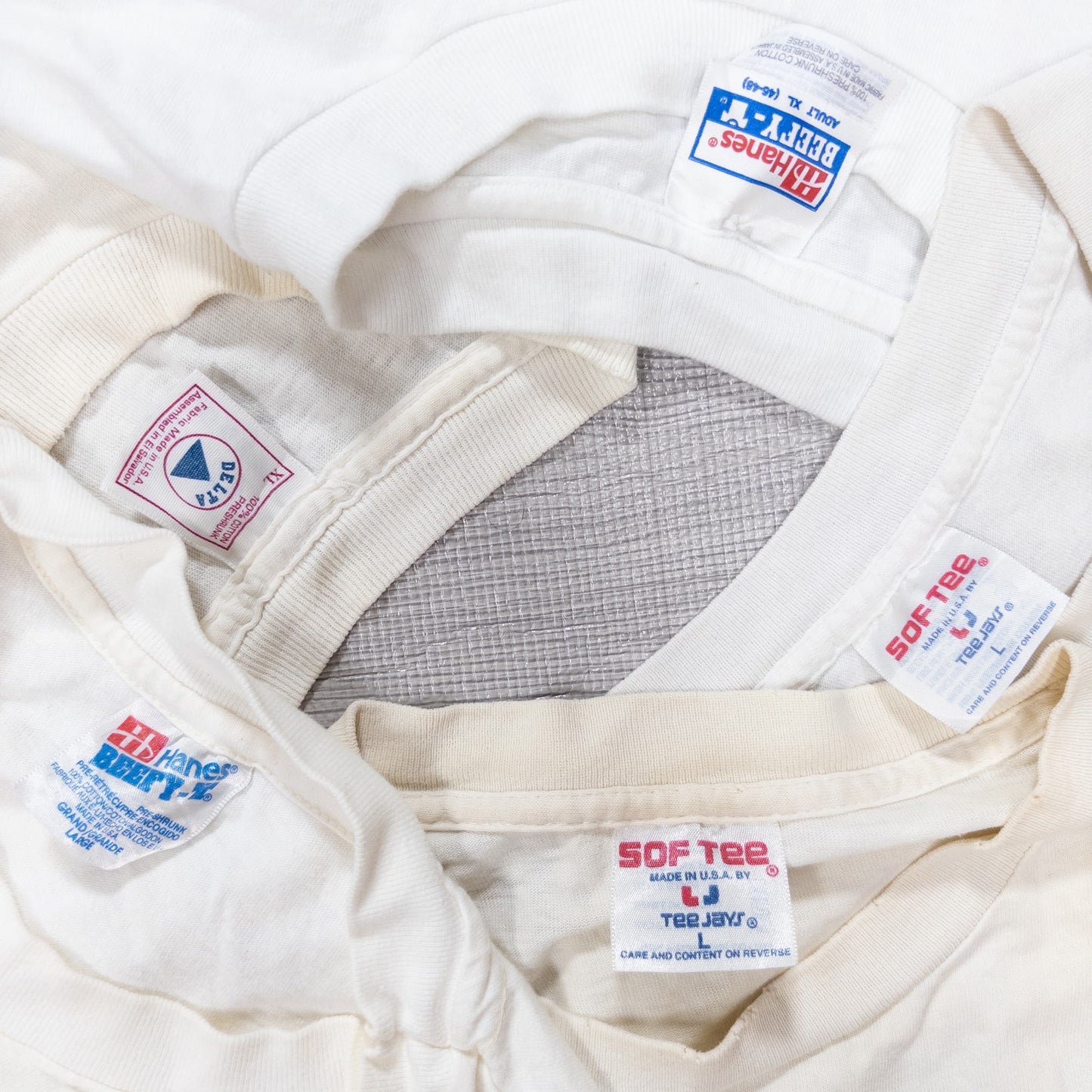 Used clothing wholesale bulk sale: Washed 90s stained short-sleeved T-shirts, set of 20 (M-XXL) w731006