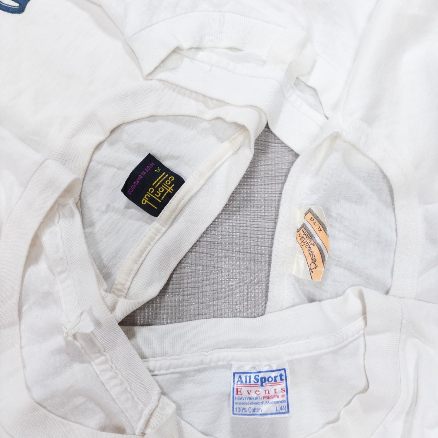 Used clothing wholesale bulk sale: Washed 90s stained short-sleeved T-shirts, set of 20 (M-XL) w731007