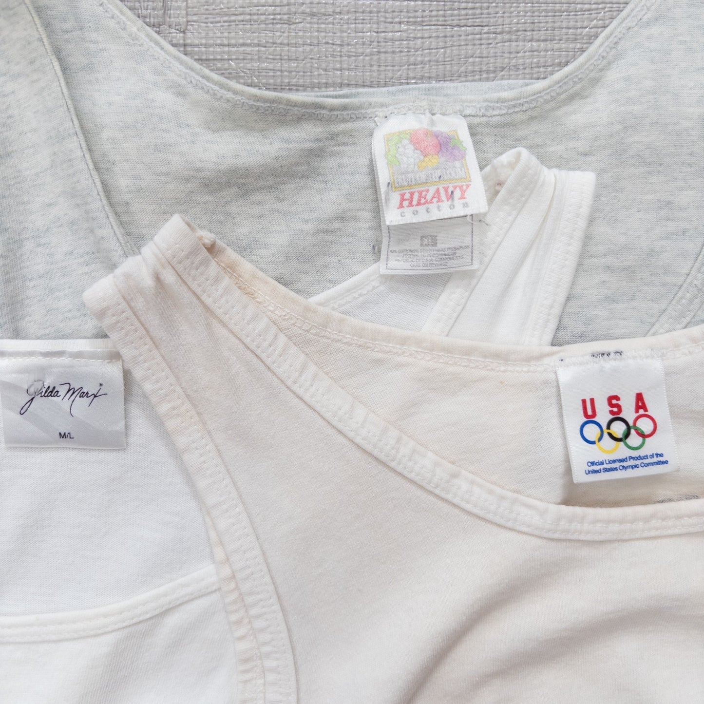 Used Clothing Wholesaler, Bulk Sale, Washed, 11-Piece Set of 90s-00s US Tank Tops (M-XL) w803001