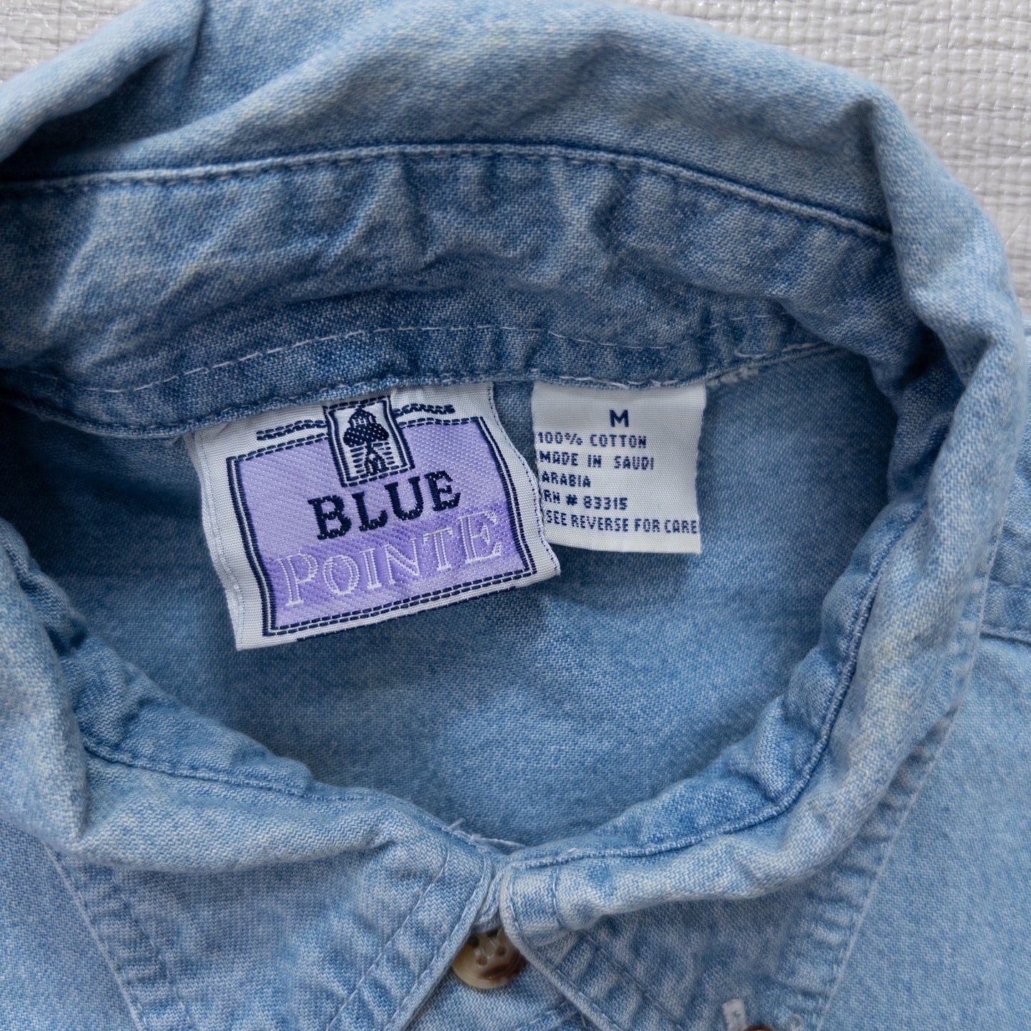 Used Clothing Wholesaler, Bulk Sale, Washed US Long Sleeve Denim Shirts, Set of 6 (S-XL) w803003