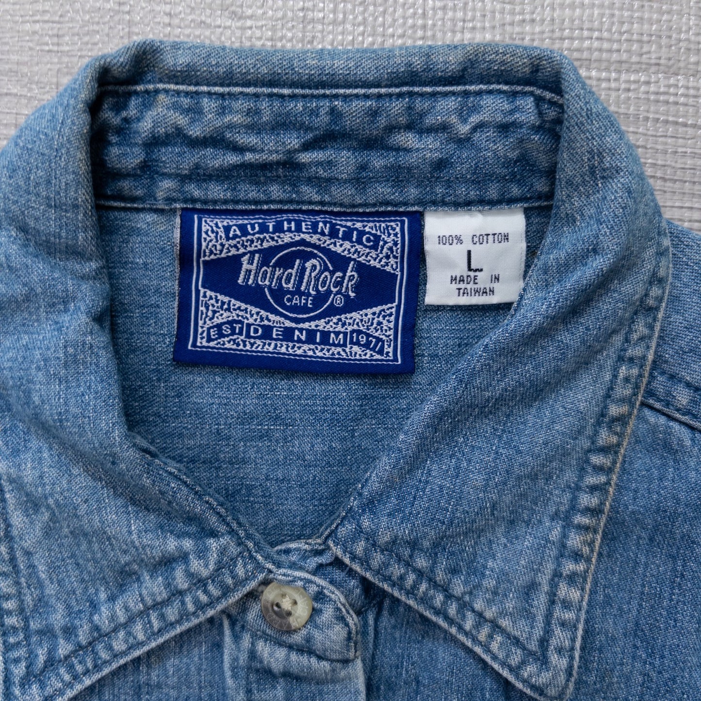 Used Clothing Wholesaler, Bulk Sale, Washed US Long Sleeve Denim Shirts, Set of 6 (S-XL) w803003