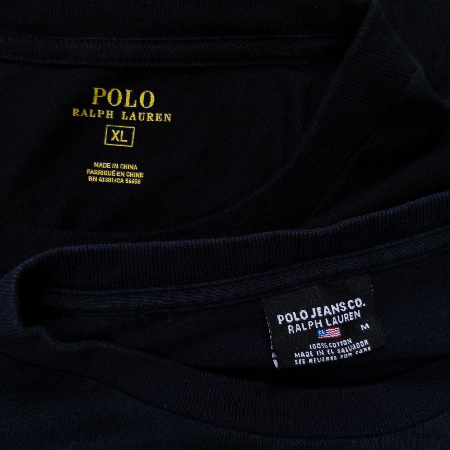 Used clothing wholesale, bulk sale, washed Ralph Lauren long-sleeved T-shirts, set of 8 (S-XXL) w803006