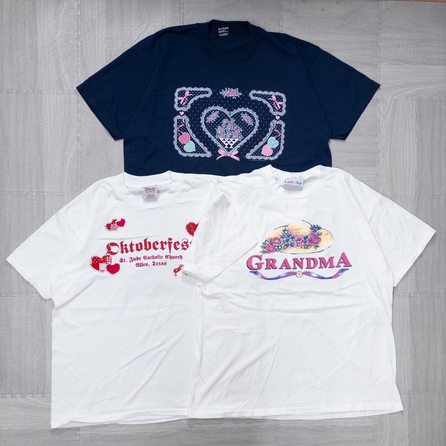 Wholesale Used Clothing, Bulk Sale, Washed, 90s Women's Retro Design T-Shirts, 13-Piece Set (S-XL) w808001