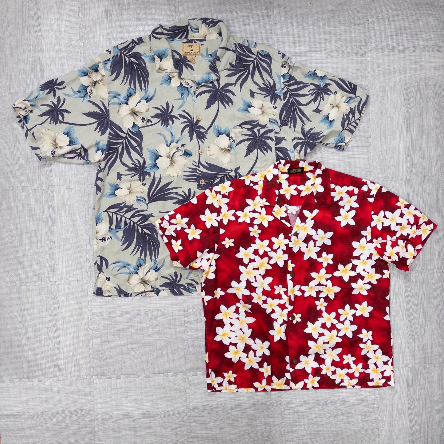 Used clothing wholesale bulk sale, washed short-sleeved aloha shirts, set of 8 (M-XXL) w808003