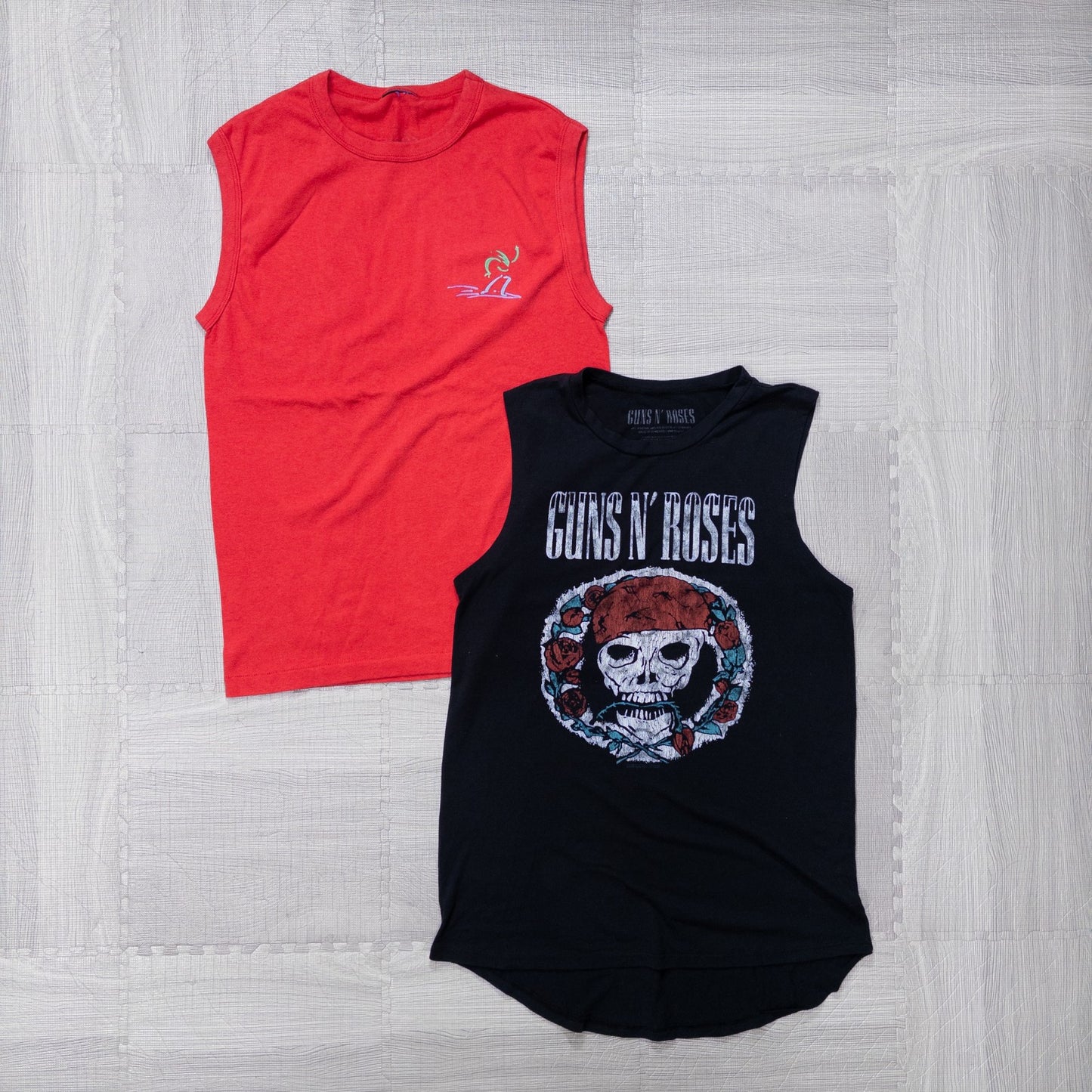 Used Clothing Wholesaler, Bulk Sale, Washed US Sleeveless Shirts, Set of 8 (S-XXXXL) w804001