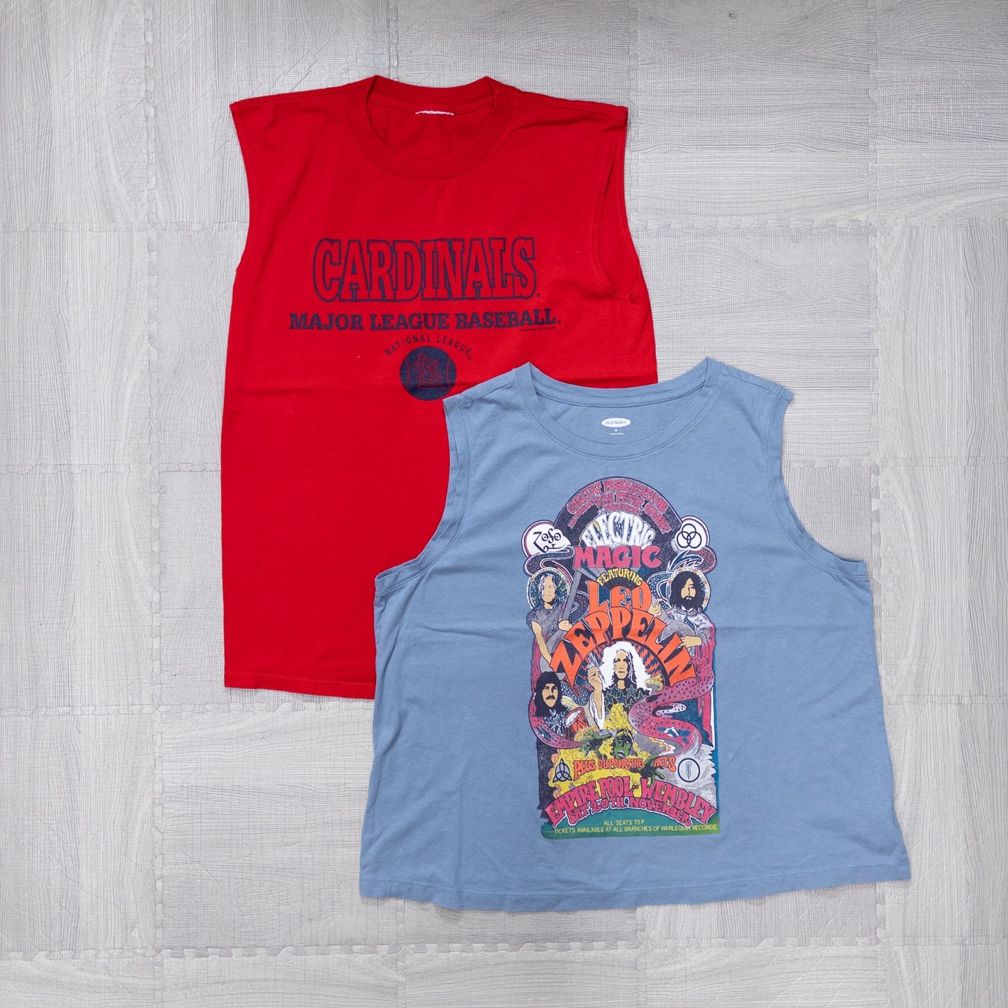 Used Clothing Wholesaler, Bulk Sale, Washed US Sleeveless Shirts, Set of 8 (S-XXXXL) w804001