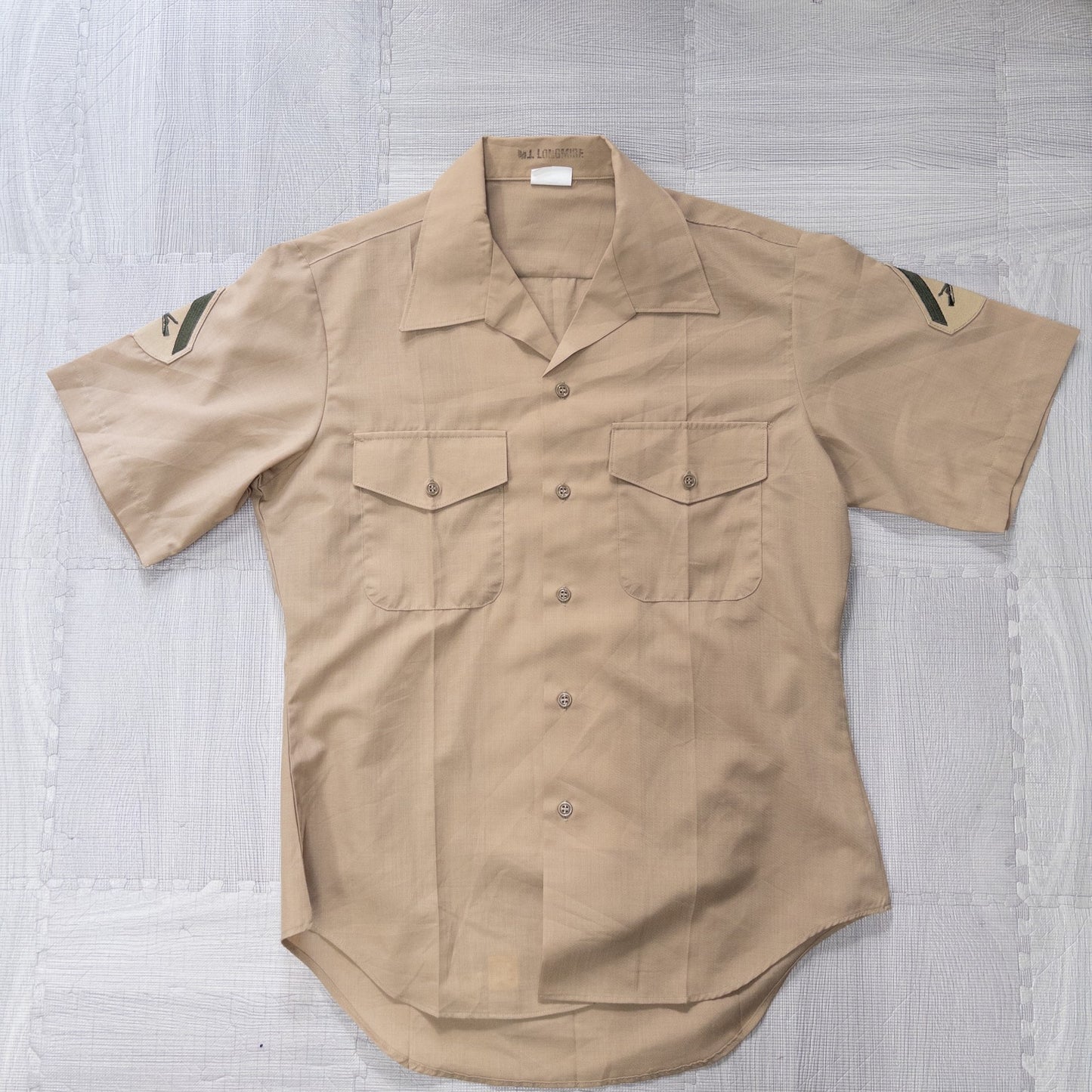 Used Clothing Wholesaler, Bulk Sale, Washed, Set of 5 U.S. Army/Marine Corps Short Sleeve Shirts (SL) w809004