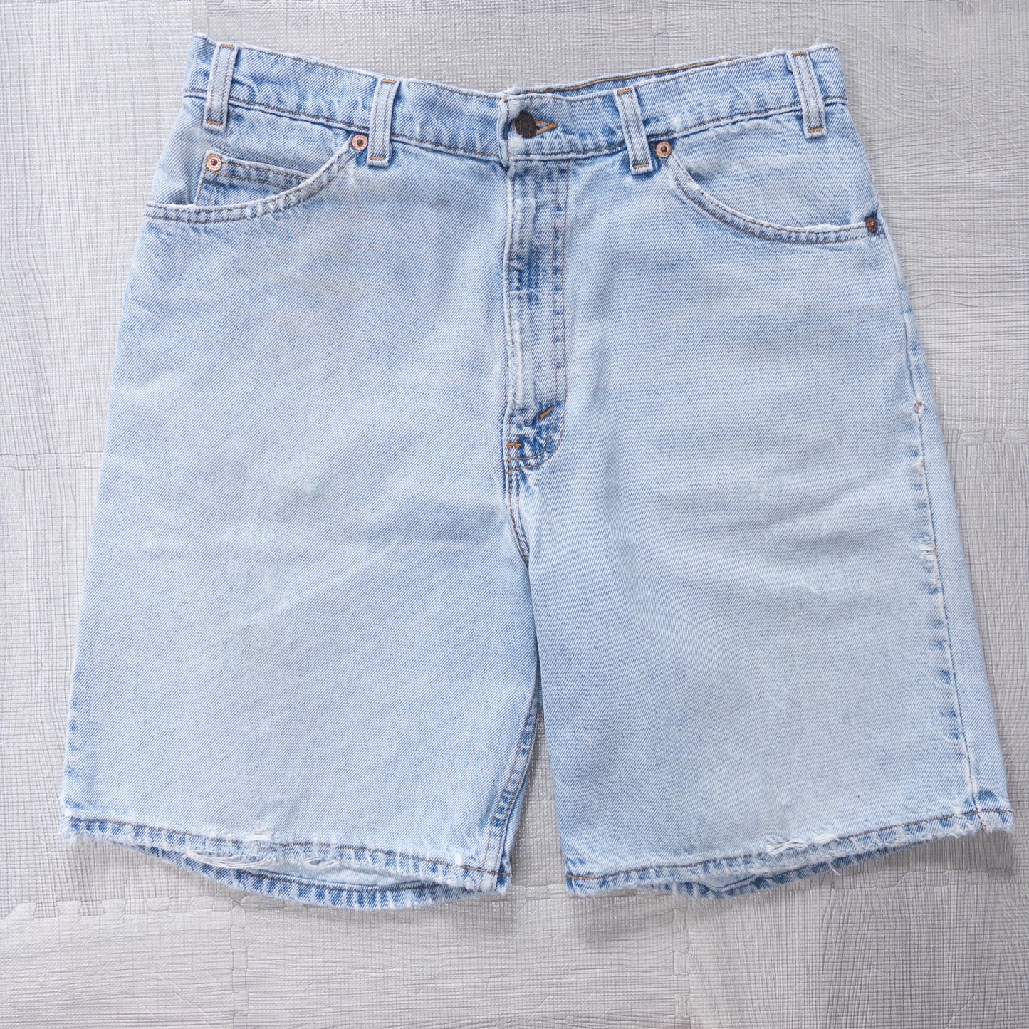 Used clothing wholesale, bulk sale, washed, 90s-00s Levi's 550 denim shorts, set of 4 (W32-W38) w809005