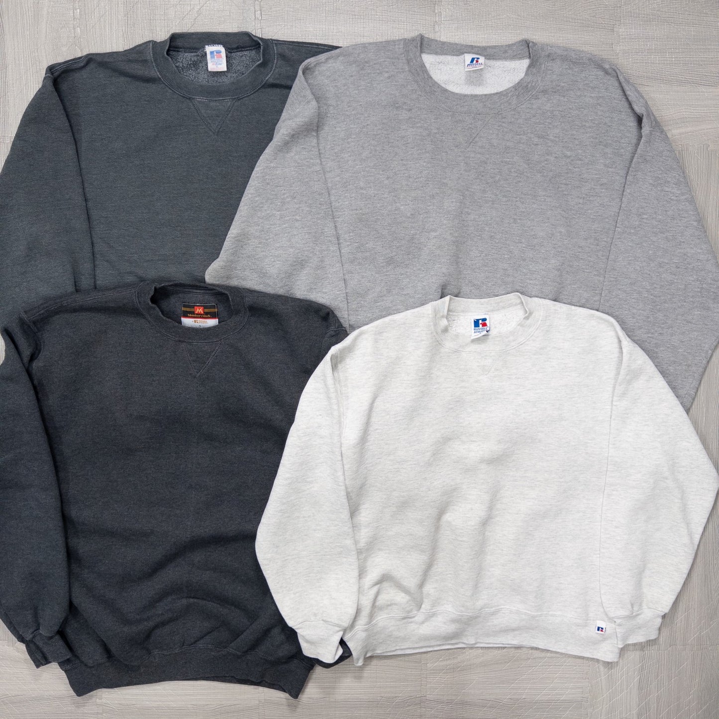 古着卸 現物まとめ売り 洗濯済み 90s~00s RUSSELL ラッセル 無地スウェット 17枚セット(L-XXL) w822001