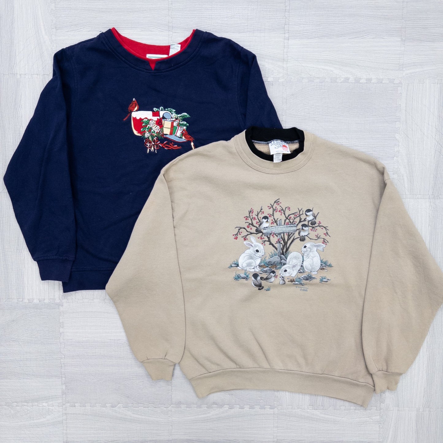 古着卸 現物まとめ売り 洗濯済み レディースサイズ/デザインスウェット 7枚セット(S-XXXXL) w902001