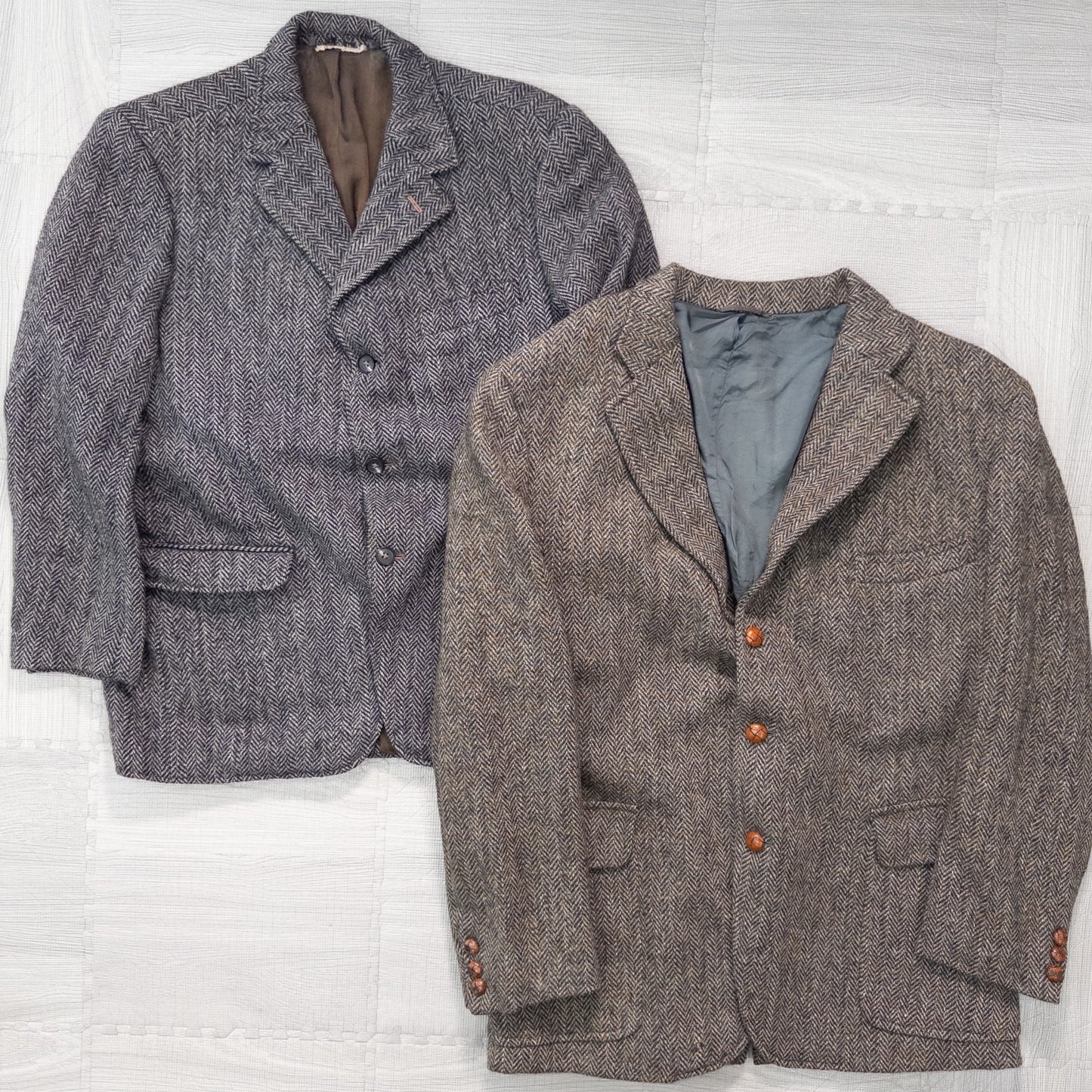 Used Harris Tweed Tailored Jackets (Sizes M-XXL) - Set of 9 (W920003) - Bulk Sale