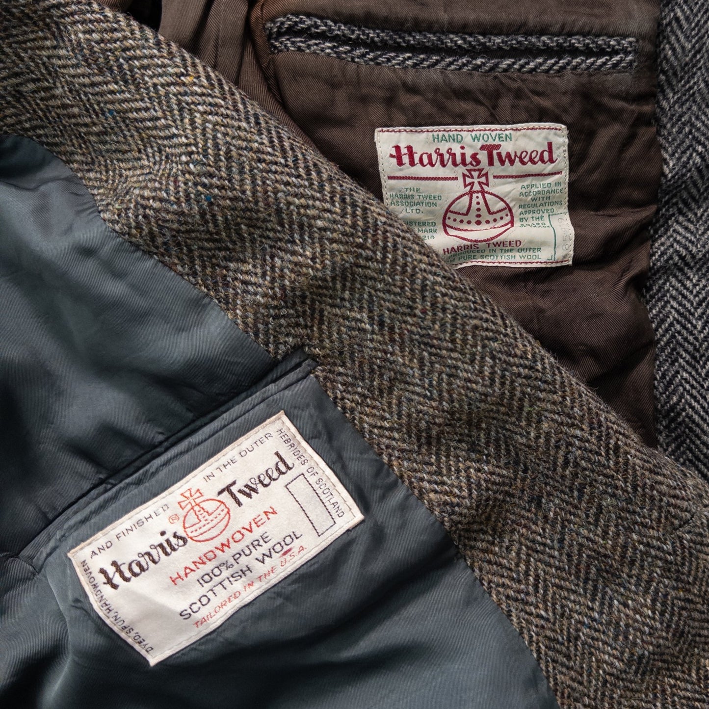 Used Harris Tweed Tailored Jackets (Sizes M-XXL) - Set of 9 (W920003) - Bulk Sale