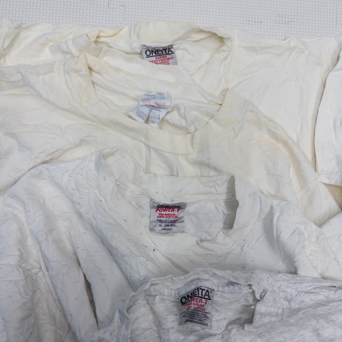 90's シミありTシャツ（白・グレー系）16pcs w0422010