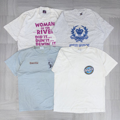 90's シミありTシャツ（白・グレー系）16pcs w0424002