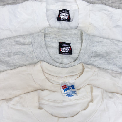 90's シミありTシャツ（白・グレー系）16pcs w0424002