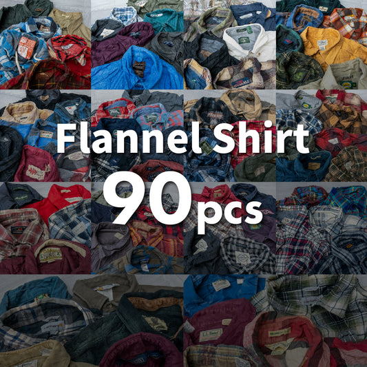 flannel shirt 90pcs