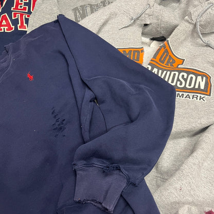 Remade boro sweatshirt &amp; hoodie