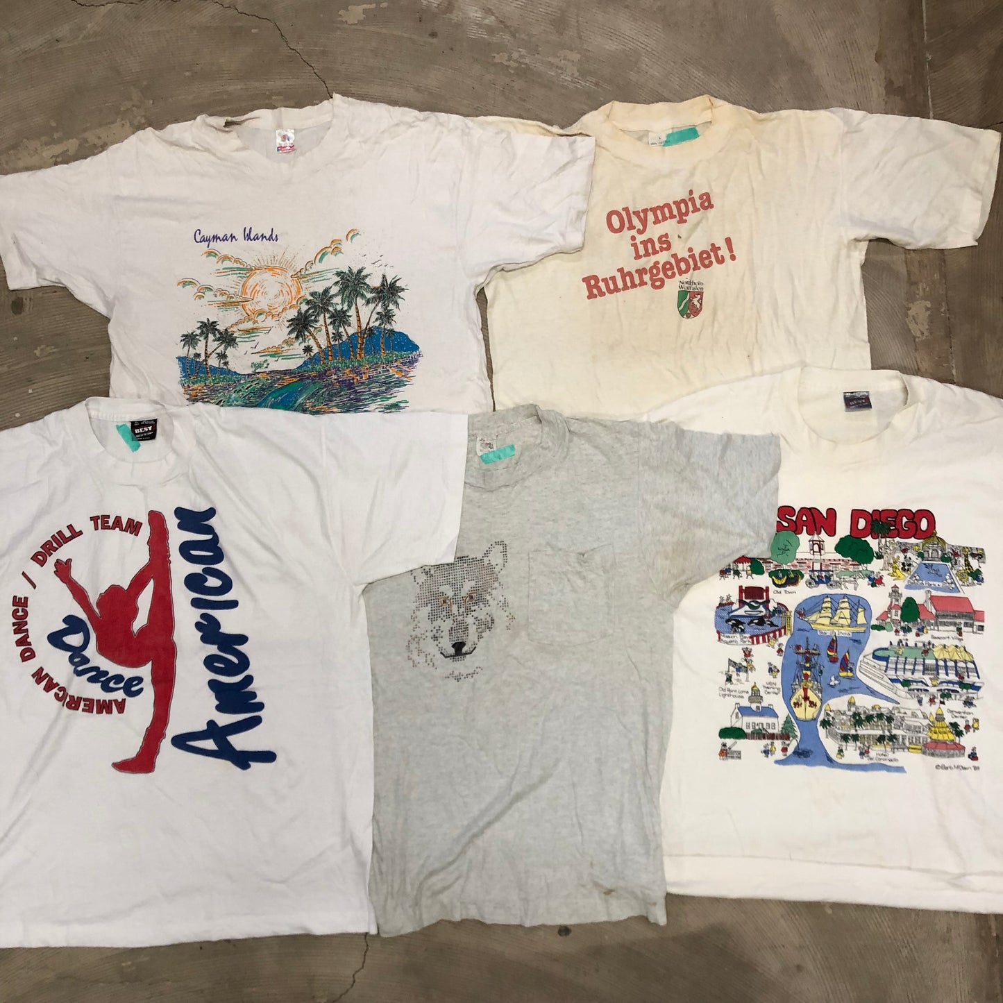[現物] 90-00s 白系Tシャツ(シミあり) 20pcs E0709002