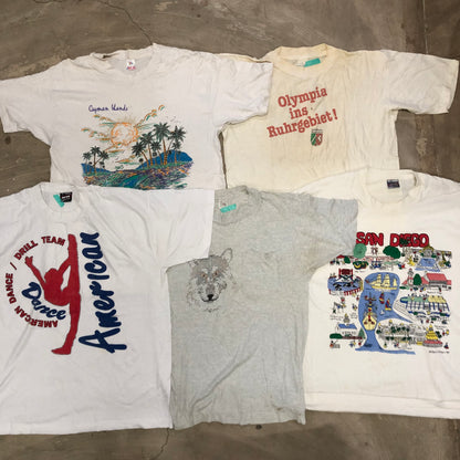 [現物] 90-00s 白系Tシャツ(シミあり) 20pcs E0709002
