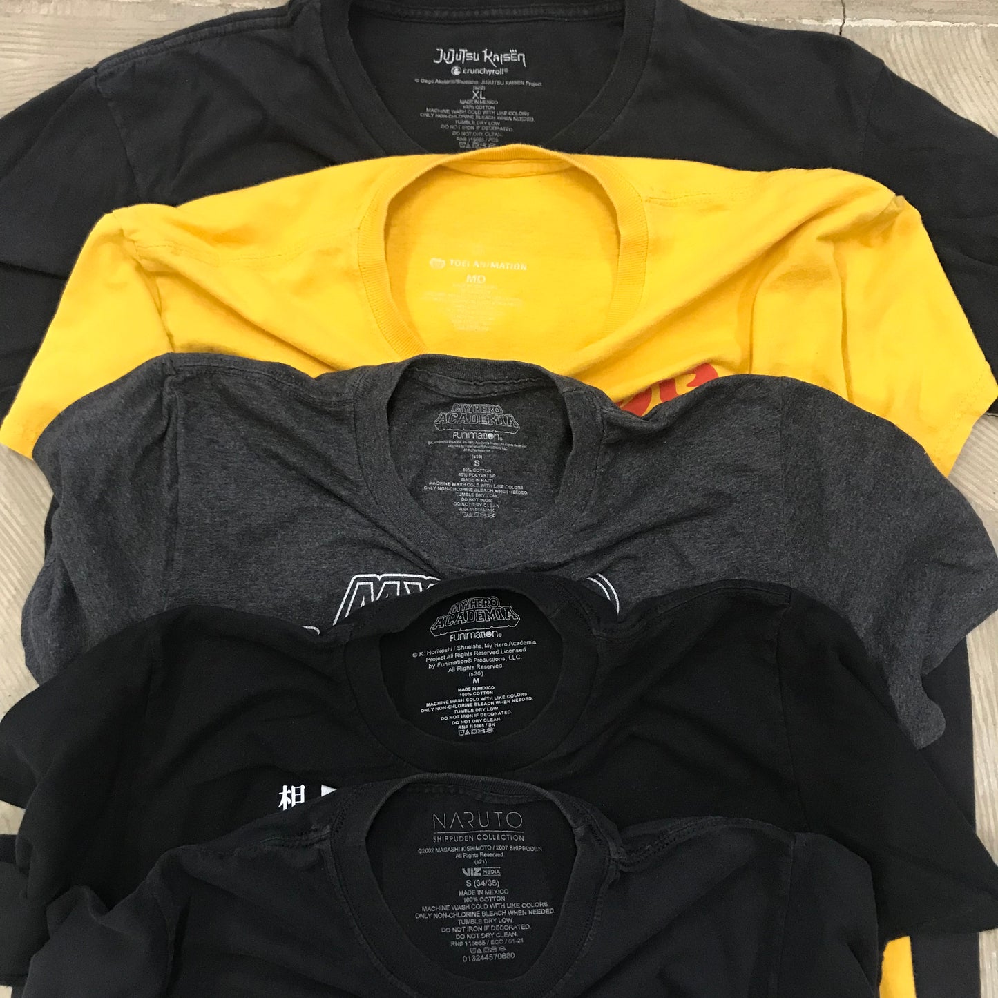 [現物] アニメTシャツ 20pcs H0803002
