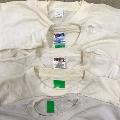 [現物] 90年代 白Tシャツ(シミあり) 20pcs H0810003