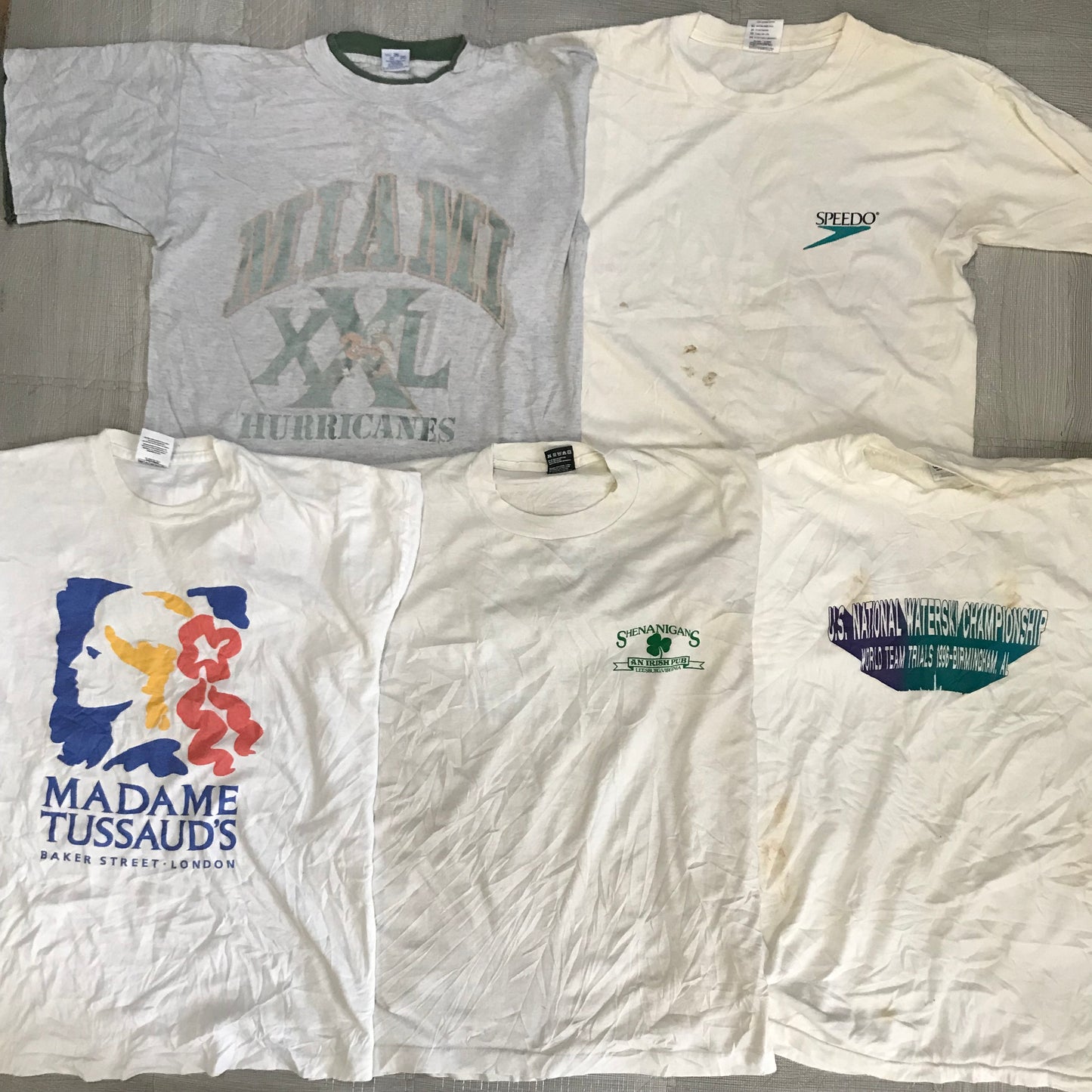 [現物] 90s 白Tシャツ(シミあり) 20pcs H0813005