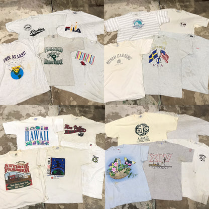 [現物] 90s 白系Tシャツ(シミあり) 20pcs D0622006