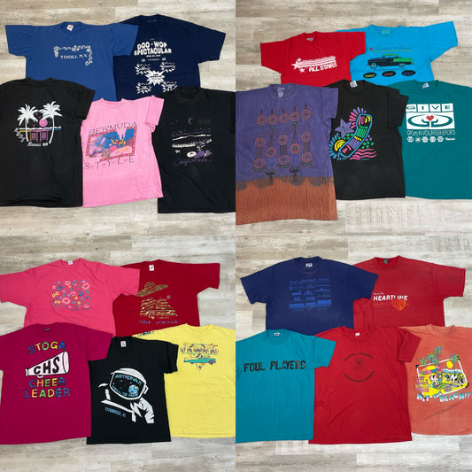 [現物] 90s カラーTシャツ 20pcs G0727002