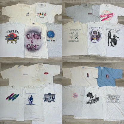[現物] 90-00s 白Tシャツ(シミあり) 20pcs B0708002