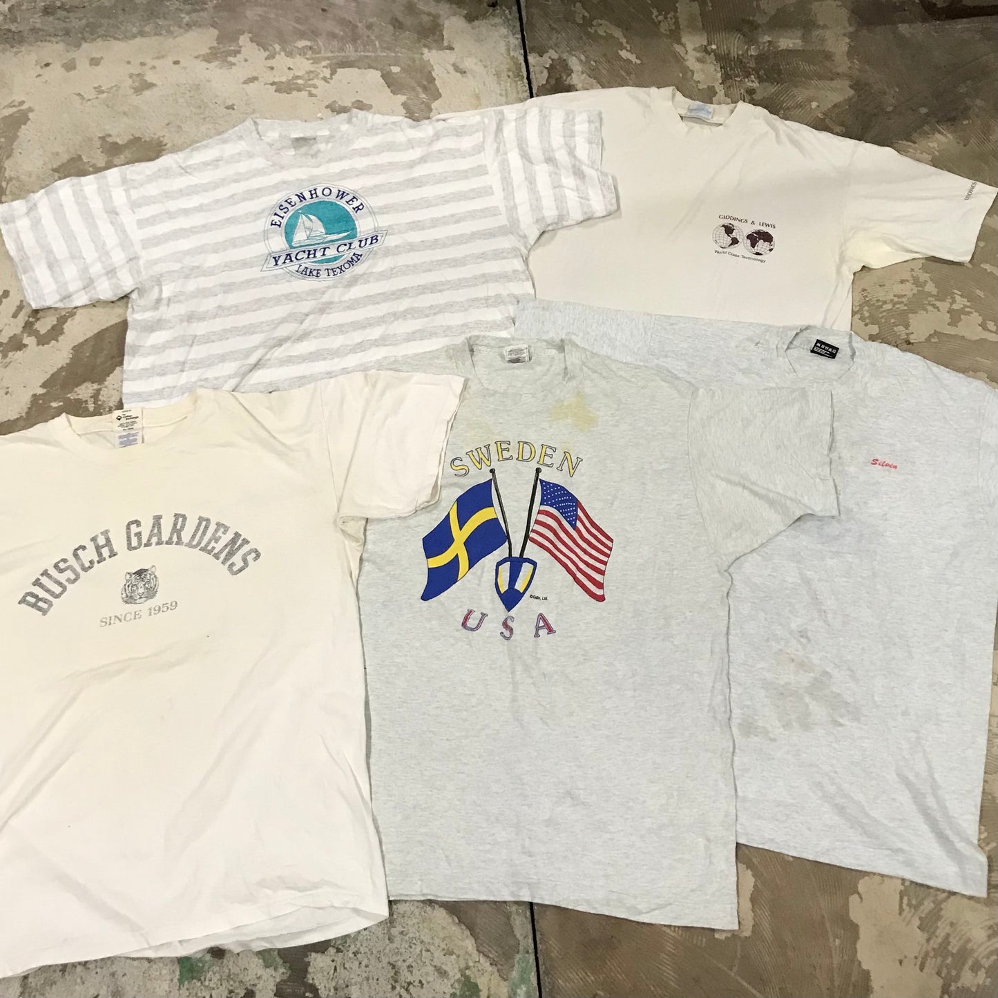 [現物] 90s 白系Tシャツ(シミあり) 20pcs D0622006