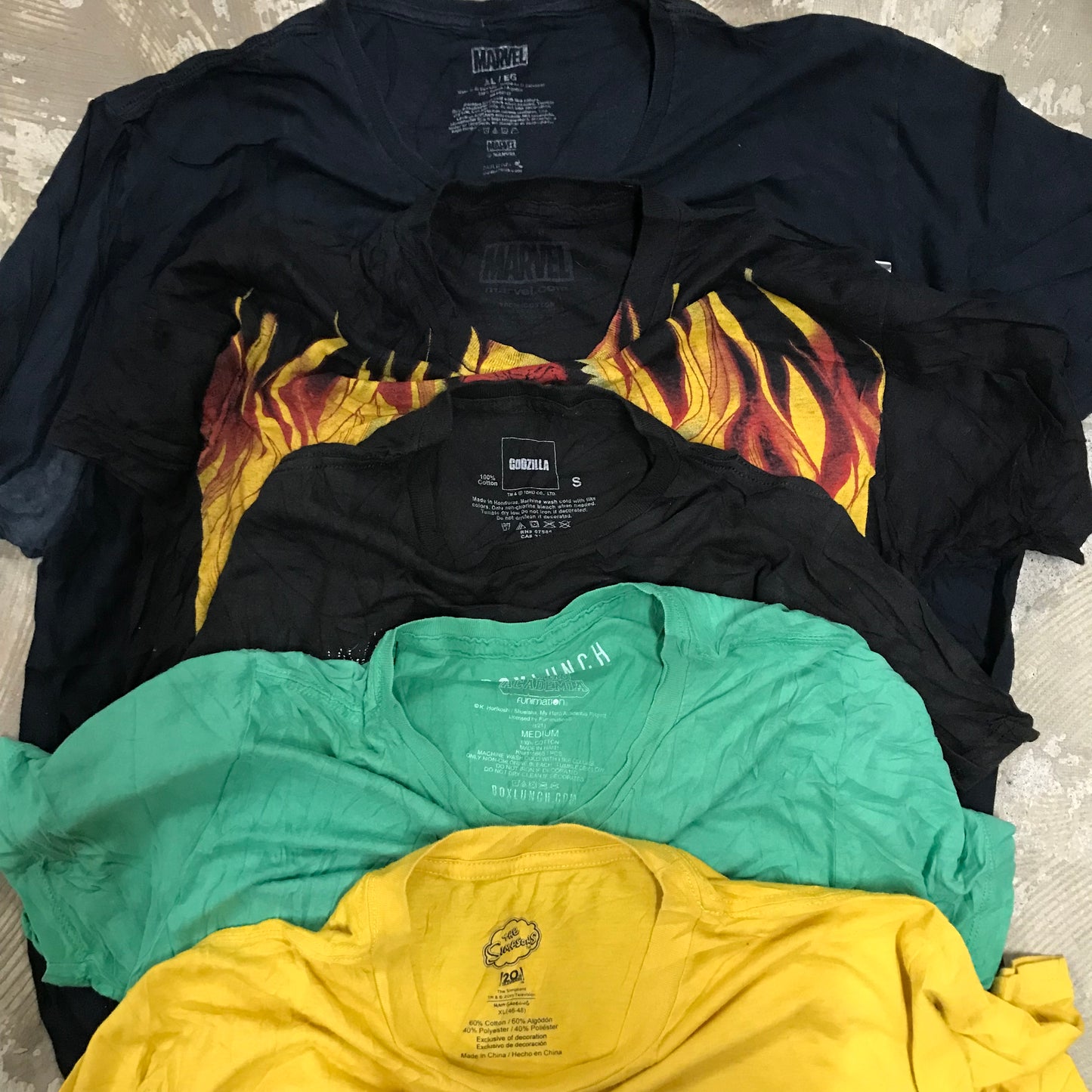 [現物] キャラクター/アニメTシャツ 20pcs D0625002