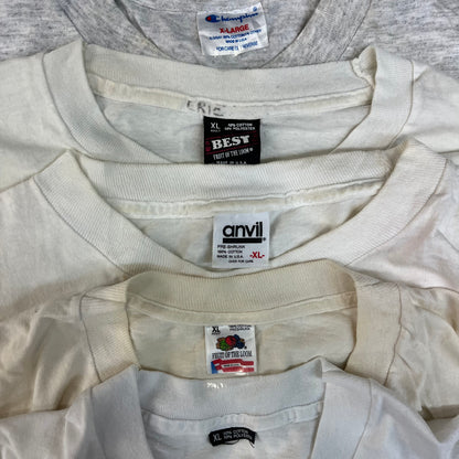 [現物] 90s 白Tシャツ(シミあり) 20pcs C0716001