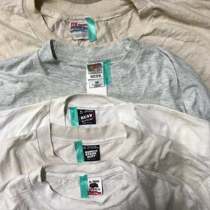 [現物] 90s 白Tシャツ(シミあり) 20pcs D0713004