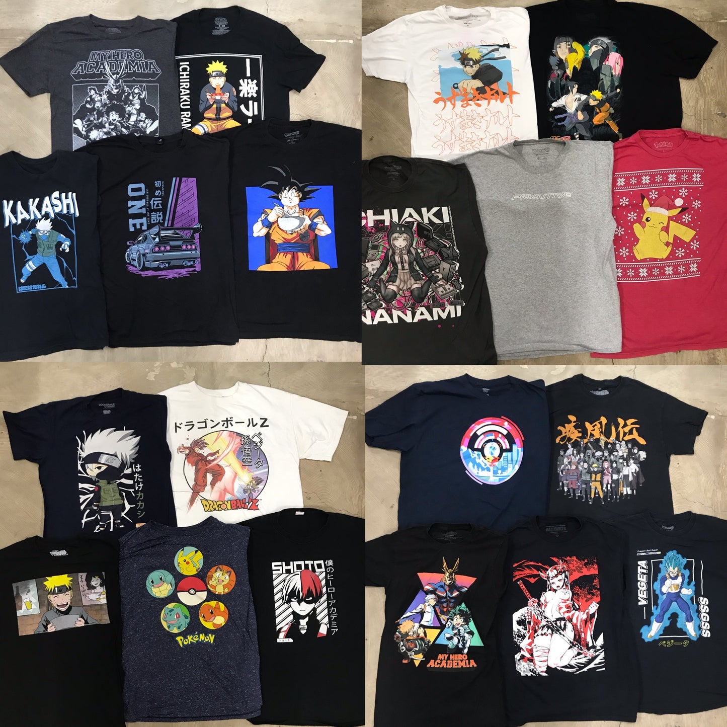 [現物] アニメTシャツ 20pcs H0803005