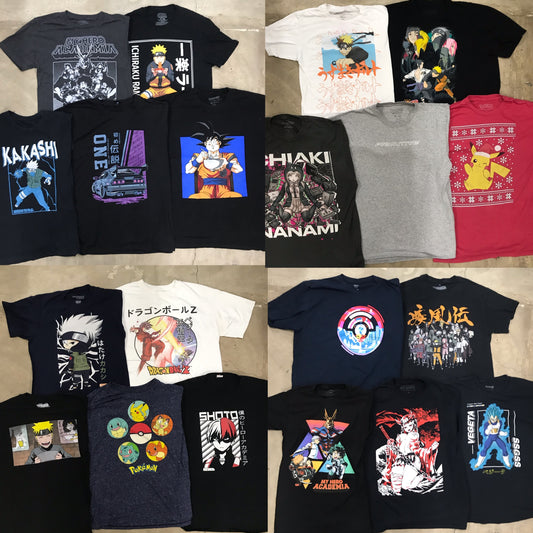 [現物] アニメTシャツ 20pcs H0803005