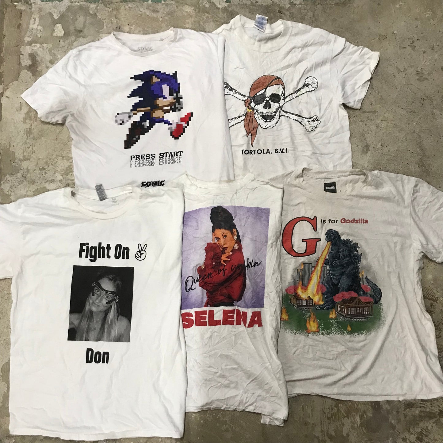[現物] 00s 白Tシャツ(シミあり) 20pcs D0713002