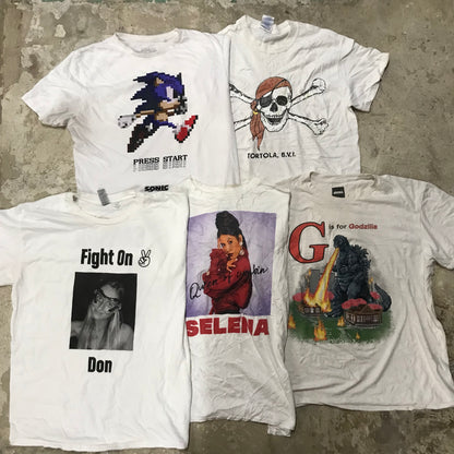 [現物] 00s 白Tシャツ(シミあり) 20pcs D0713002