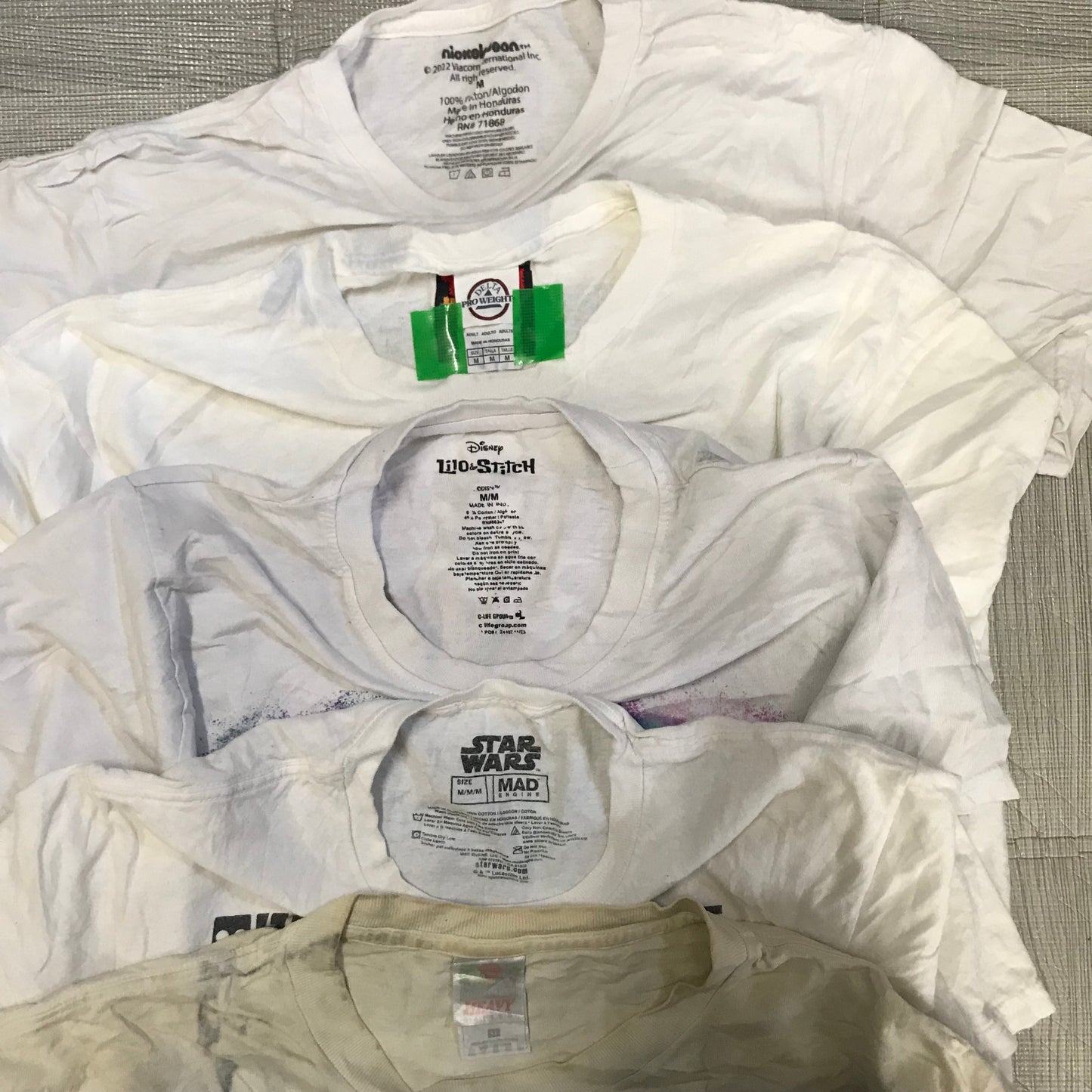 [現物] 00s 白Tシャツ(シミあり) 20pcs H0813004