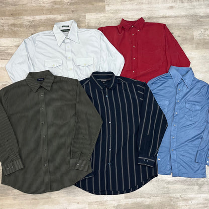 [現物] 長袖ポリシャツ/薄手/テロシャツ 20pcs C0715004