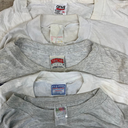 [現物] 90s 白Tシャツ(シミあり) 20pcs C0713003