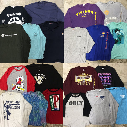 [In-stock] US Long Sleeve T-shirt 20pcs D0709001
