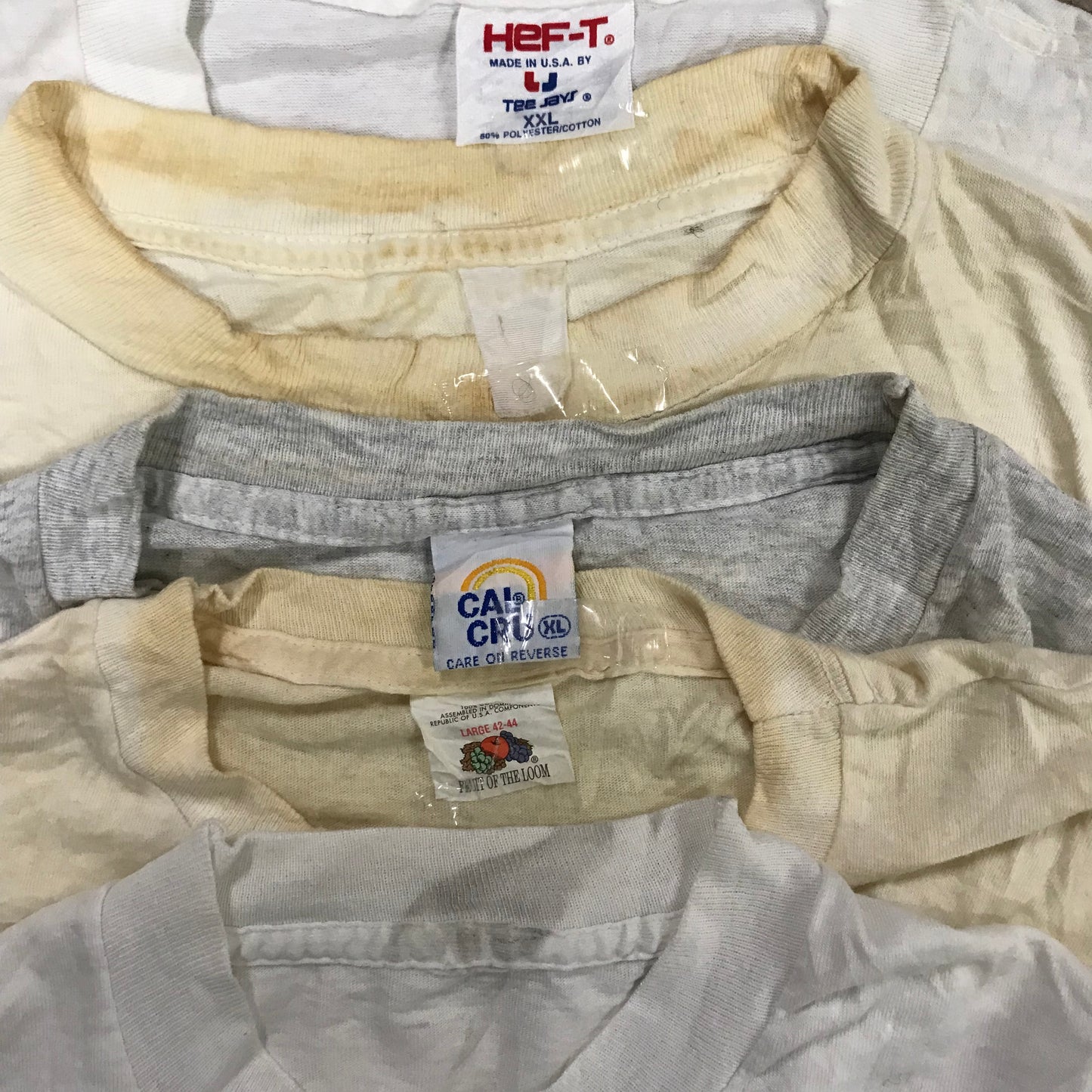 [現物] 90s 白系Tシャツ(シミあり) 20pcs D0622002