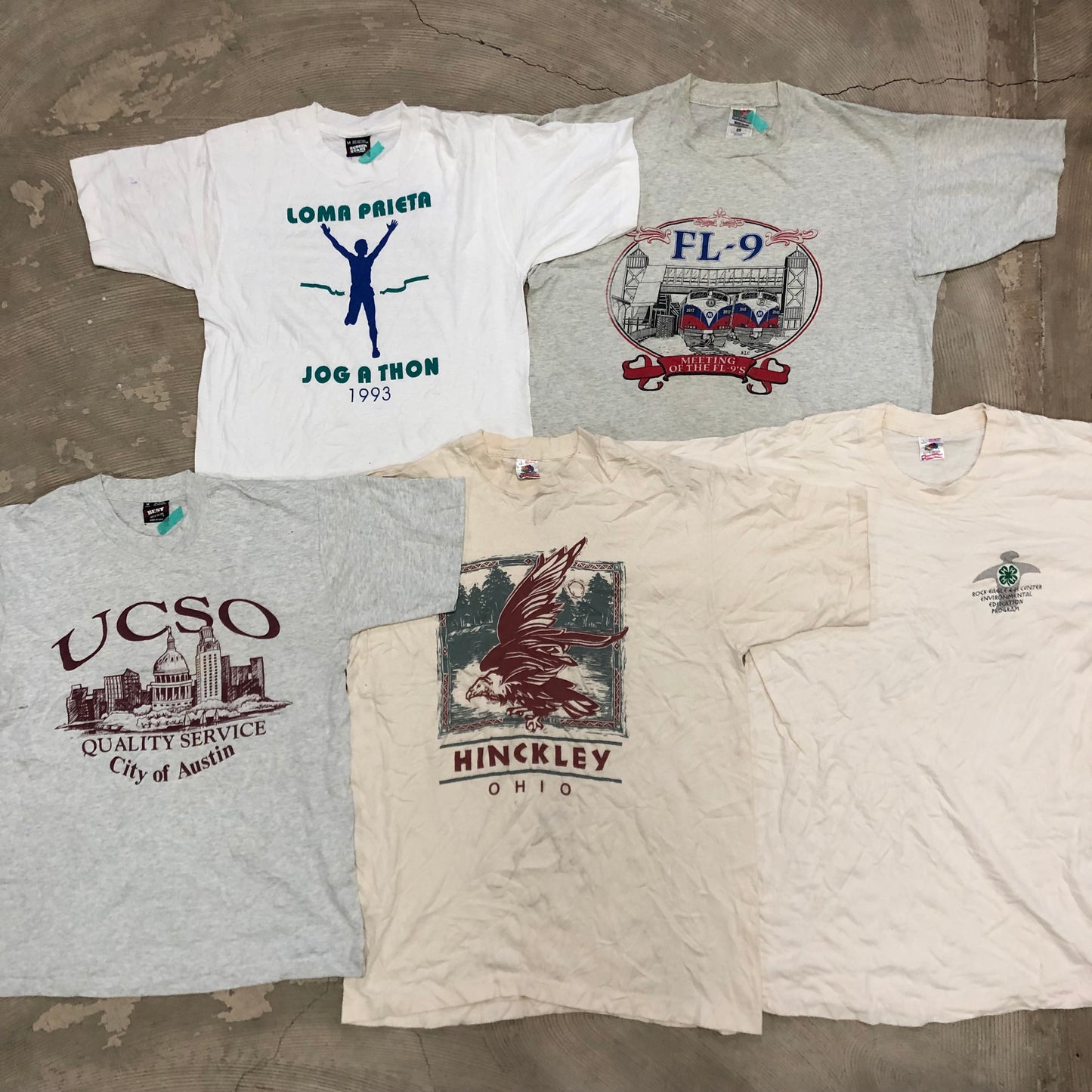 [現物] 90s 白Tシャツ(シミあり) 20pcs E0713006